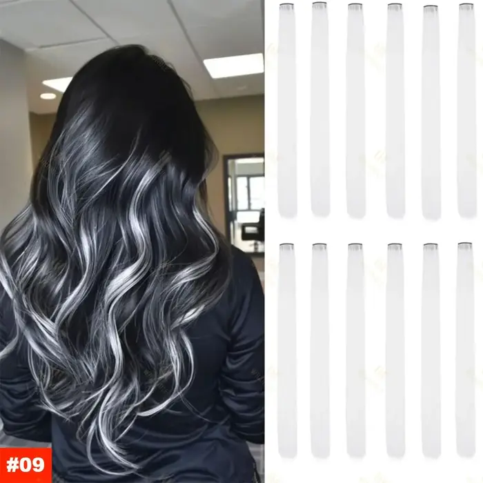 Extensions de cheveux synthétiques de 22 pouces