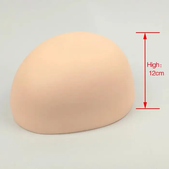 Tête de mannequin pour perruque à crochet, en PVC, demi-mannequin plat