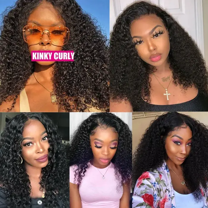 Extensions brésiliennes de cheveux humains crépus bouclés