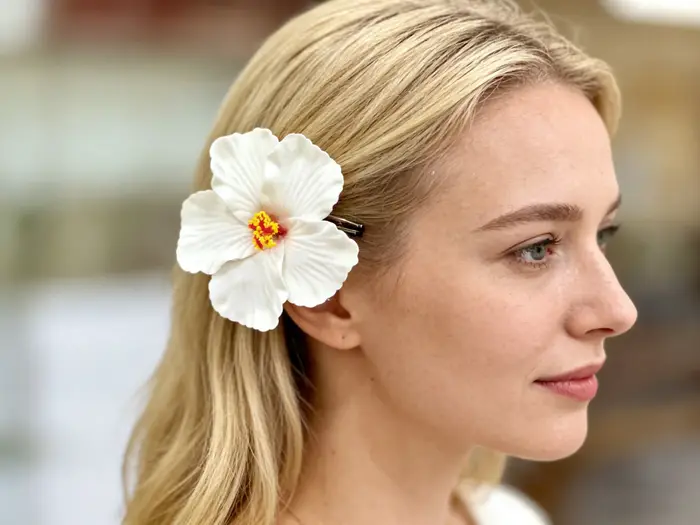 1 Pince à Cheveux Hibiscus