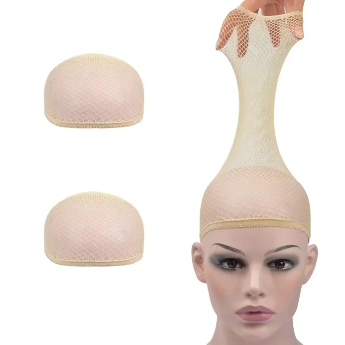 Bonnet de perruque en maille, filet à cheveux en Nylon, nouveaux filets à cheveux élastiques extensi