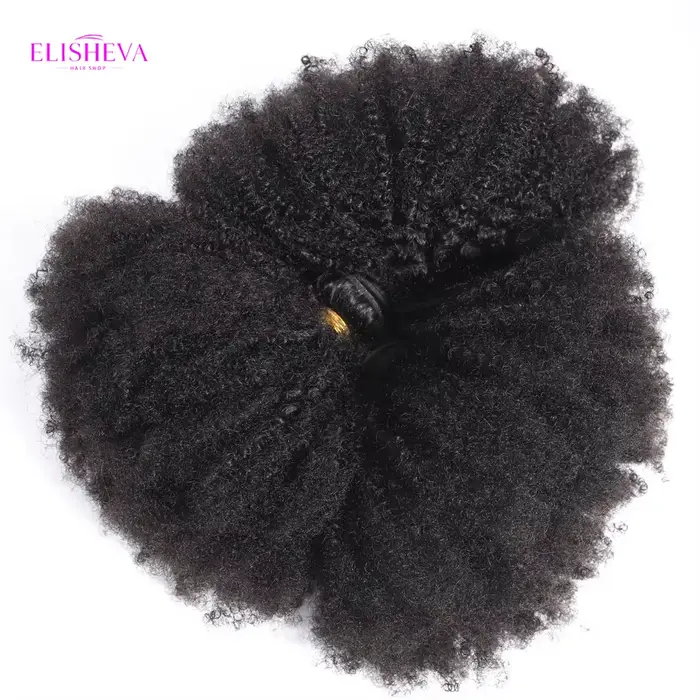 ELISHEVA Lot de 1/3/4 mèches de cheveux humains indiens bruts
