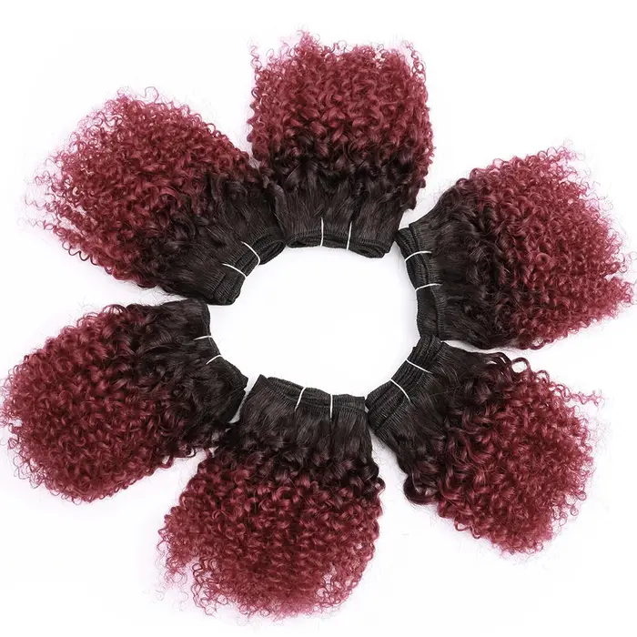 Tissage en lot brésilien naturel crépu bouclé