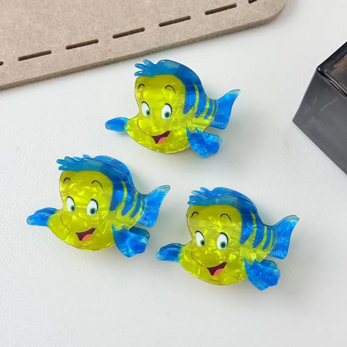 Pince à cheveux queue de poisson de dessin animé tendance