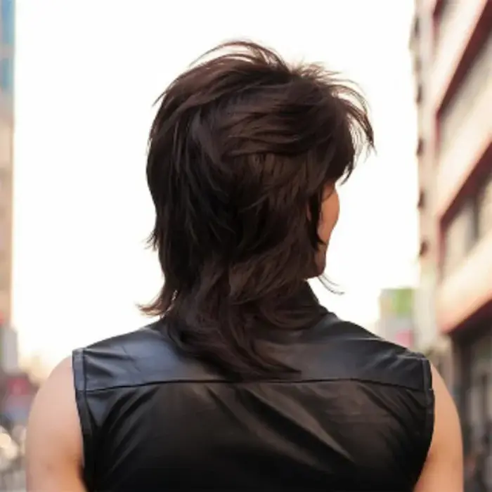Perruque Rock Mullet pour hommes