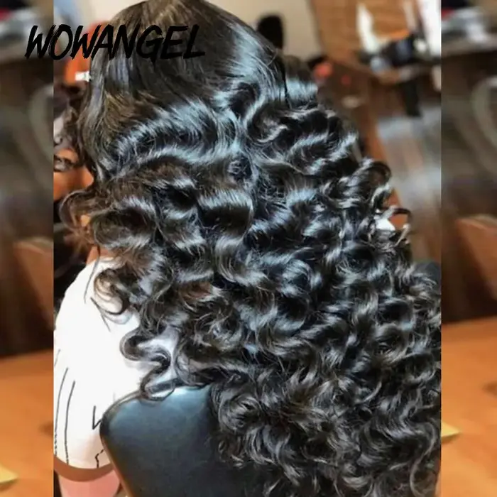 Perruque Full Lace Wig Loose Wave 250% HD – Wow Angel, perruques Full Lace Frontal Wig, peau fondue,