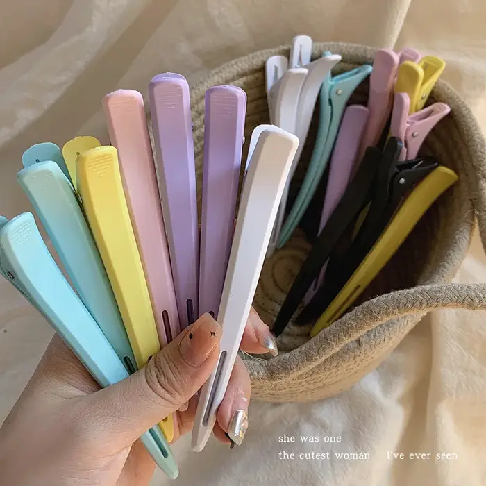Barrettes à cheveux sans couture de couleur gelée pour femmes