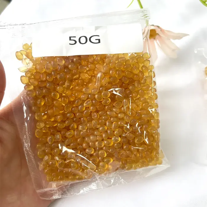 Granulés de colle à la kératine 50g/sac, jaune blanc, outils pour extensions de cheveux, colle à la kératine italienne pour extensions de cheveux