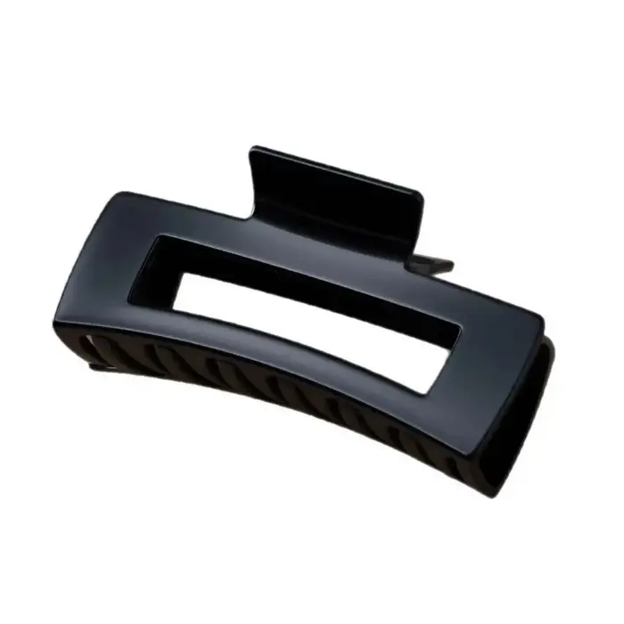Pince à cheveux en Silicone souple de couleur unie, Style minimaliste, pince requin, Anti-collision,