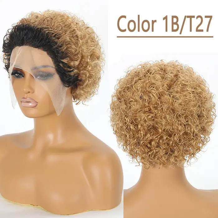Perruque coupe lutin crépus bouclés