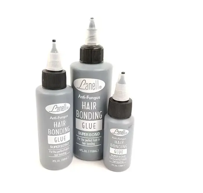 Colle de liaison pour trame de cheveux noirs
