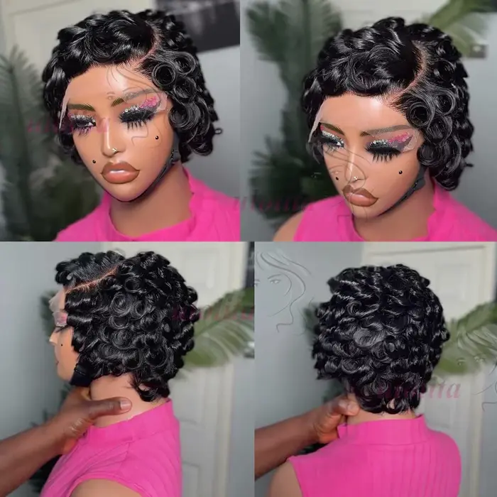 Perruque courte bouclée Chioma