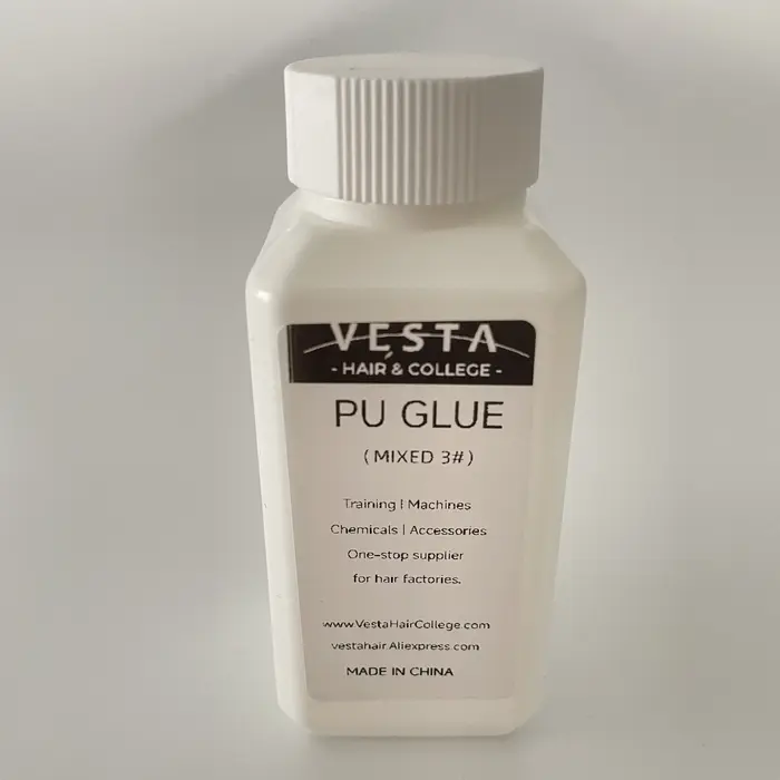 Mini Bouteille de Colle Pu Mixte pour Extension de Cheveux, Ruban Adhésif, Toupet Topper