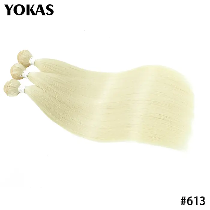 40 pouces cheveux longs tissage Blonde synthétique droite Ombre Blonde rouge brun haute température 