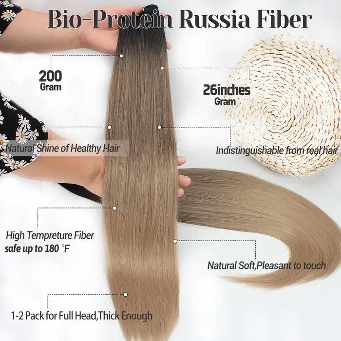 Extensions capillaires synthétiques lisses Bio