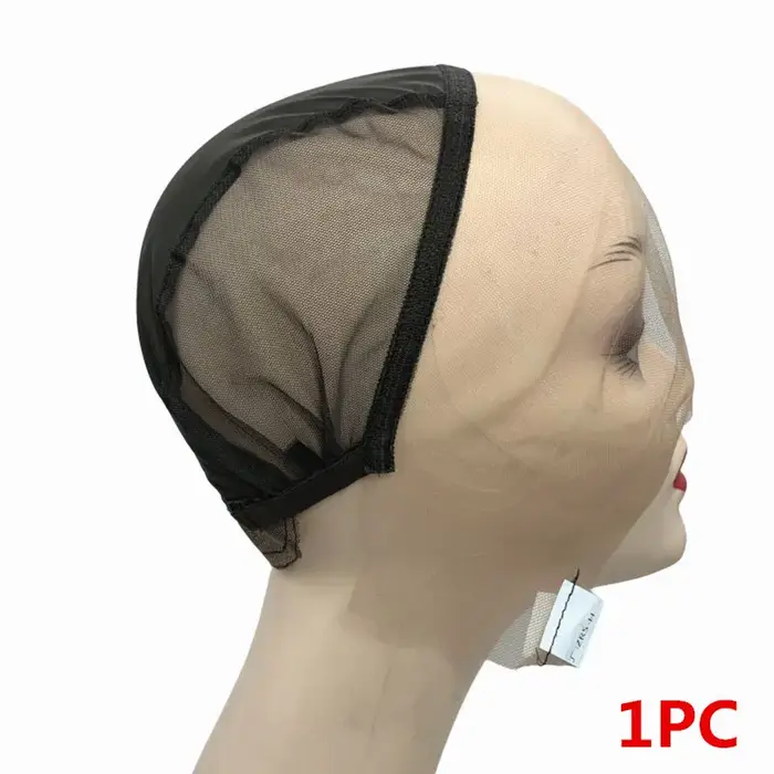 Bonnets de perruque en dentelle 13x4, 1 pièce, pour la fabrication de perruques avec bretelles réglables, bonnet de tissage sans colle, Base de perruque pour la ventilation ou les nœuds