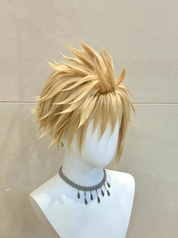 Perruque de cosplay Final Fantasy VII Cloud Strife