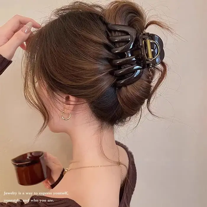 Nouvelle conception, pince à cheveux en forme de citrouille de qualité supérieure pour femmes