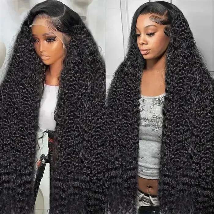 Perruque en cheveux humains vierges Jerry Curly de 34 pouces