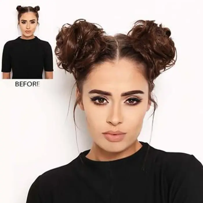 Extensions de chignon synthétique pour femmes