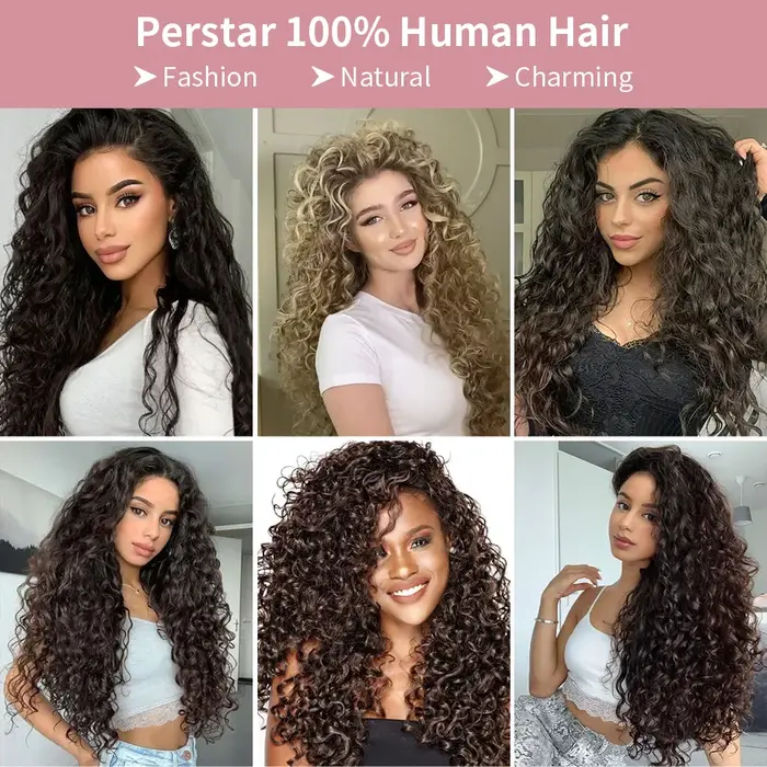 Lovevol vague d'eau cheveux humains Bundle mettre en évidence P6/613 Extensions