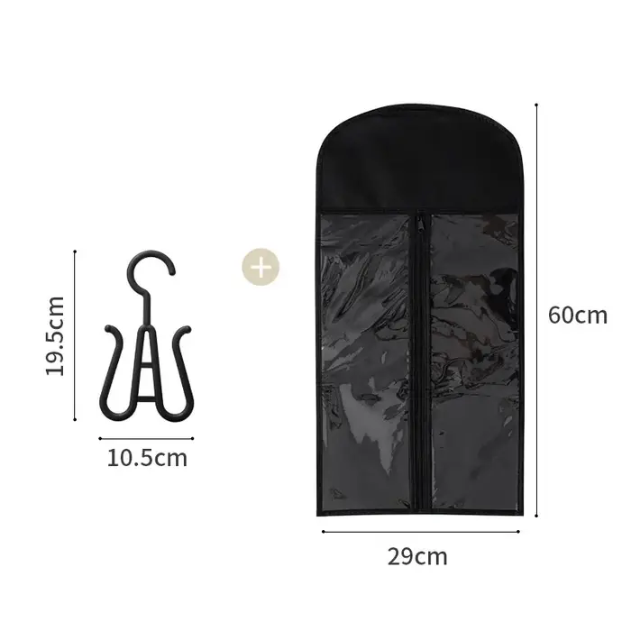 Ensemble de sacs de rangement pour perruques, adapté au rangement et à l'organisation des perruques,