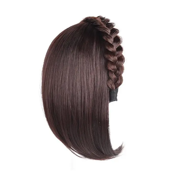 Perruque pour femme bandeau cheveux courts