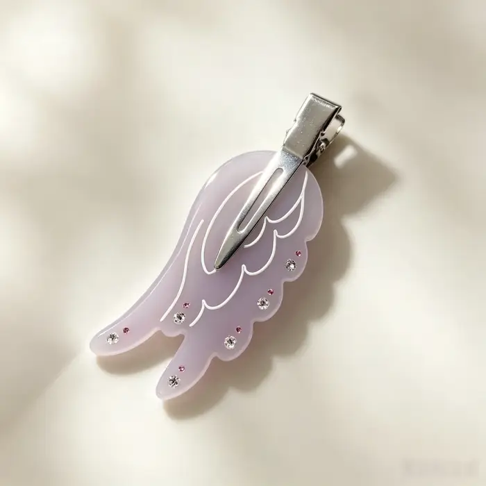 Épingles à cheveux latérales élégantes en forme d'ailes d'ange