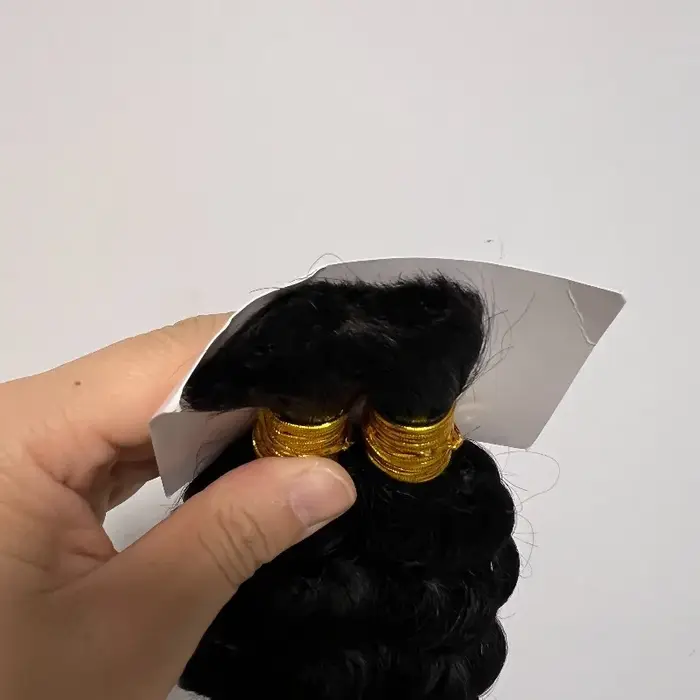 Extensions de cheveux humains en vrac de vague profonde