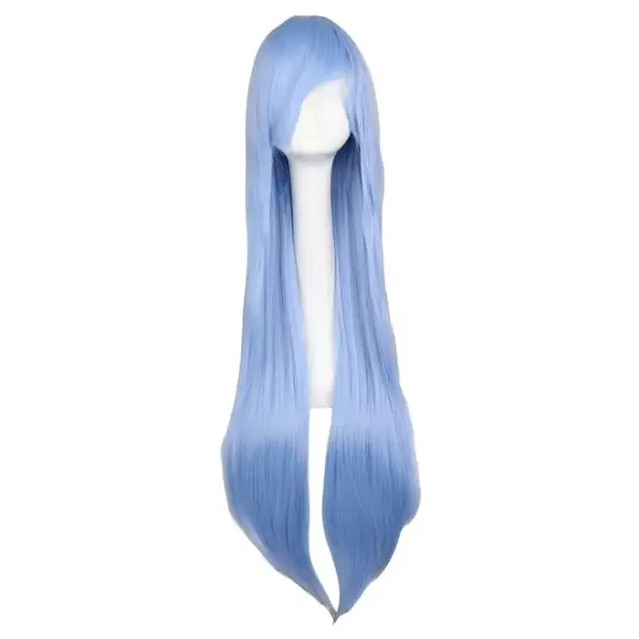 Perruque Cosplay Synthétique Longue et Lisse pour Homme et Femme