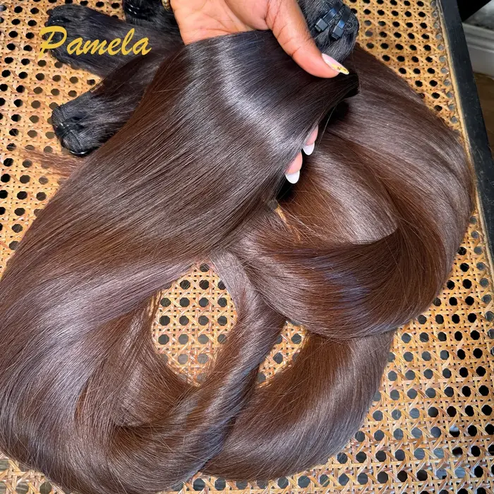 Os droit Ombre1b 4 cheveux humains colorés 100% tissage vierge non transformé 3 paquets Extensions d