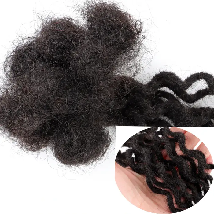 Extensions de dreadlocks bouclées faites à la main pour hommes et femmes