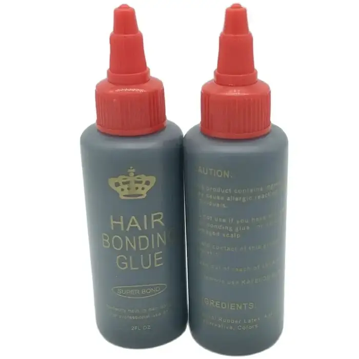 2 Oz 60 ml colle de liaison de trame de cheveux noirs