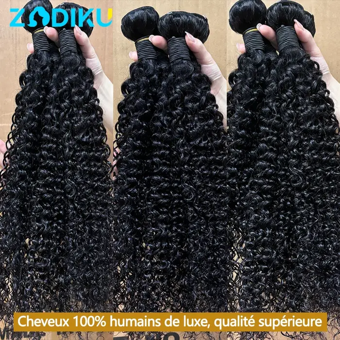 Paquets de cheveux bouclés crépus 100%
