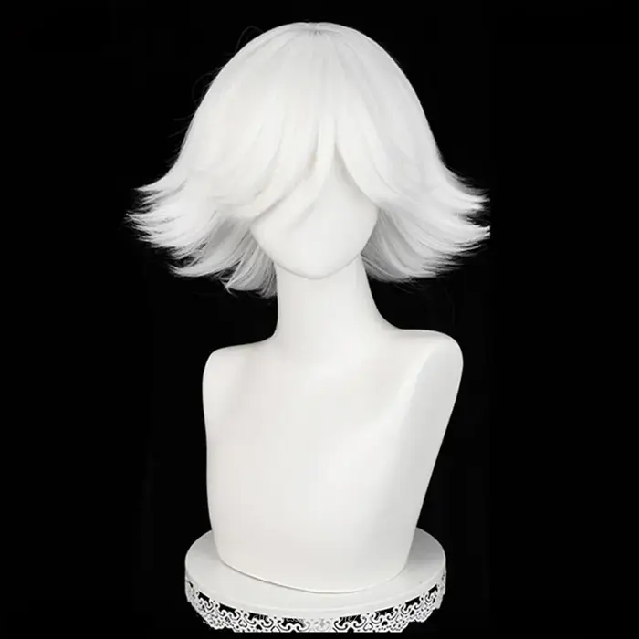 Mi Zu Ki Cosplay perruques courte blanc Mizuki