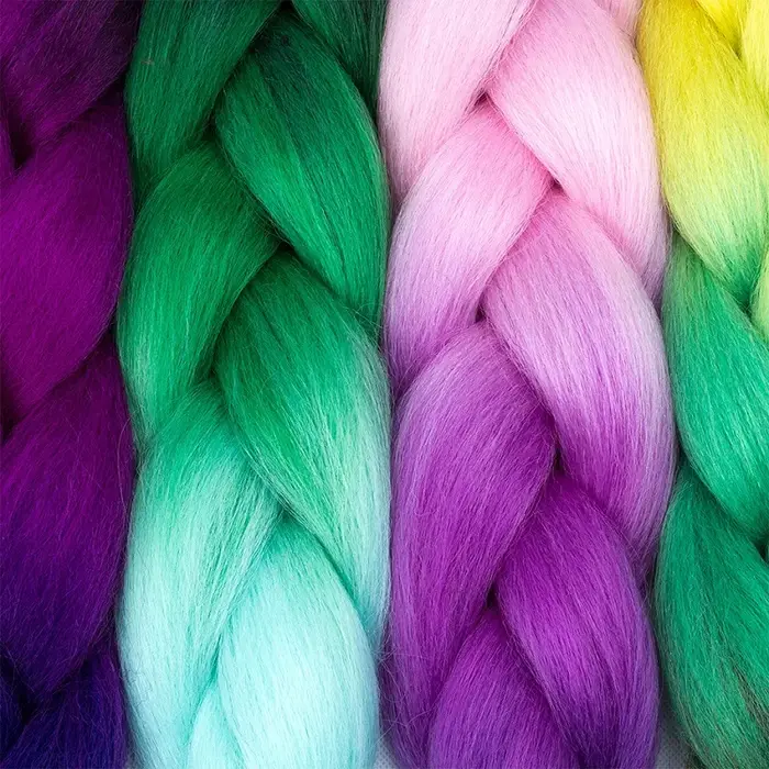 Tressage synthétique ombré 24 pouces