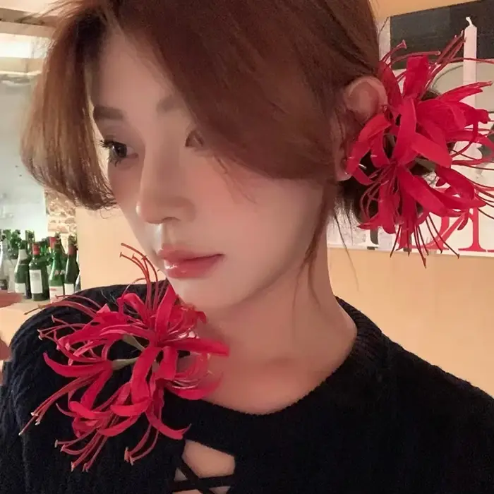 Pince à cheveux à fleurs Super délicate