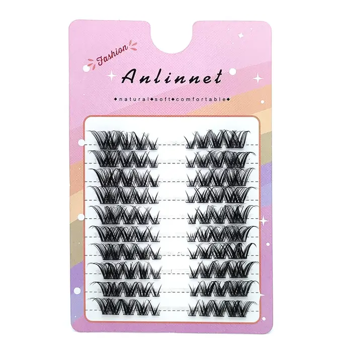 Fox faux cils 1 boîte de 80 faisceaux Mink extensions