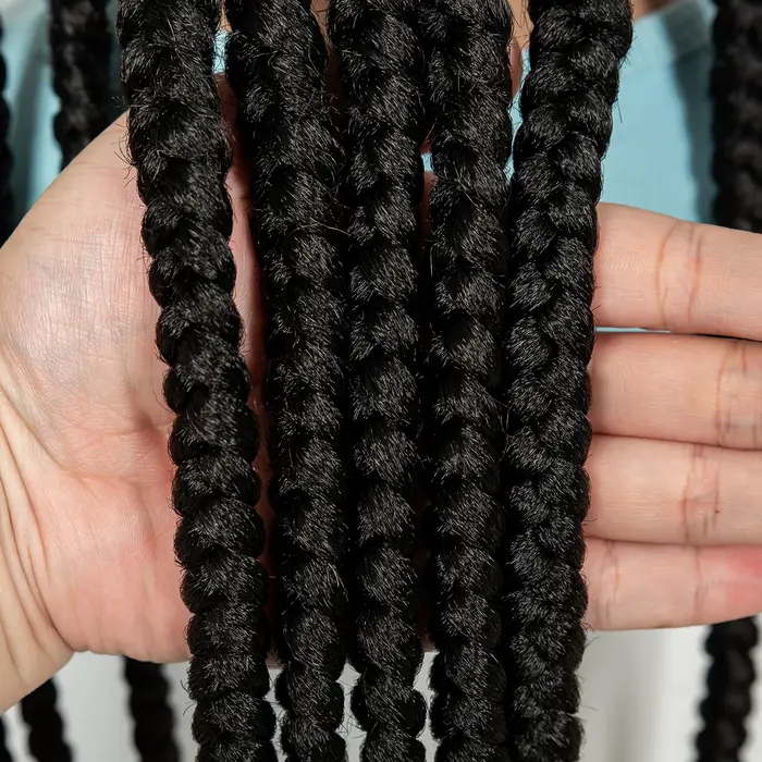 Perruques tressées Full Lace Cornrow 32 pouces, perruques synthétiques tressées sans nœuds, tresses 
