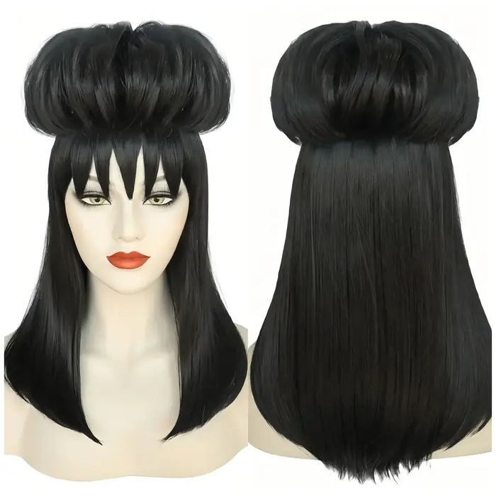 Hades Mage Beetle Juice Lydia Deetz noir Cosplay perruque Halloween Cosplay perruques fête et danse 