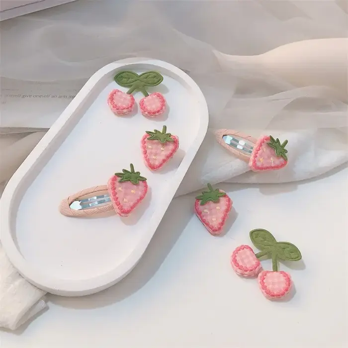 Pinces à cheveux Harvey rose pour enfants