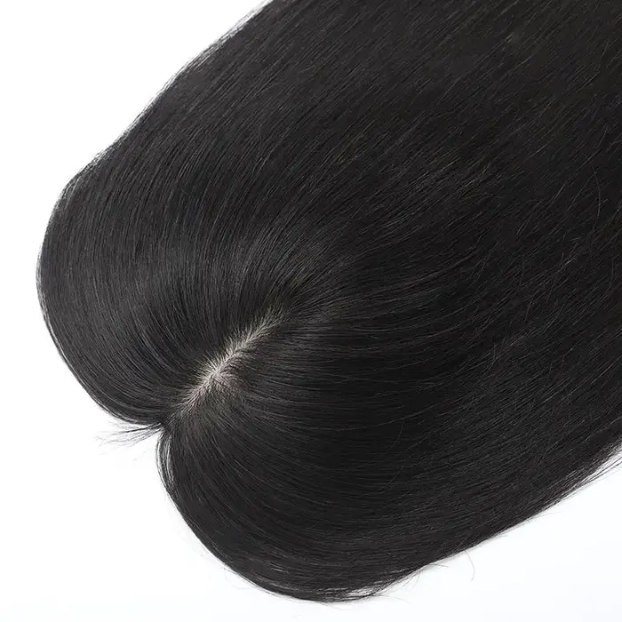 Perruque en cheveux humains 100% naturels, base en soie 6"x6", cheveux brésiliens, sans colle, densi