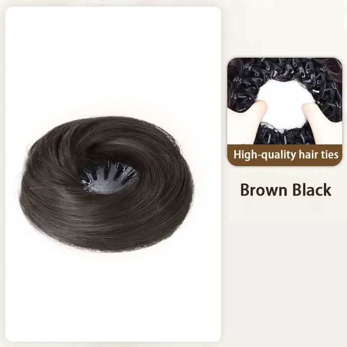 Chignon synthétique élastique pour femme, extension de chignon, coiffure facile à réaliser, volume n