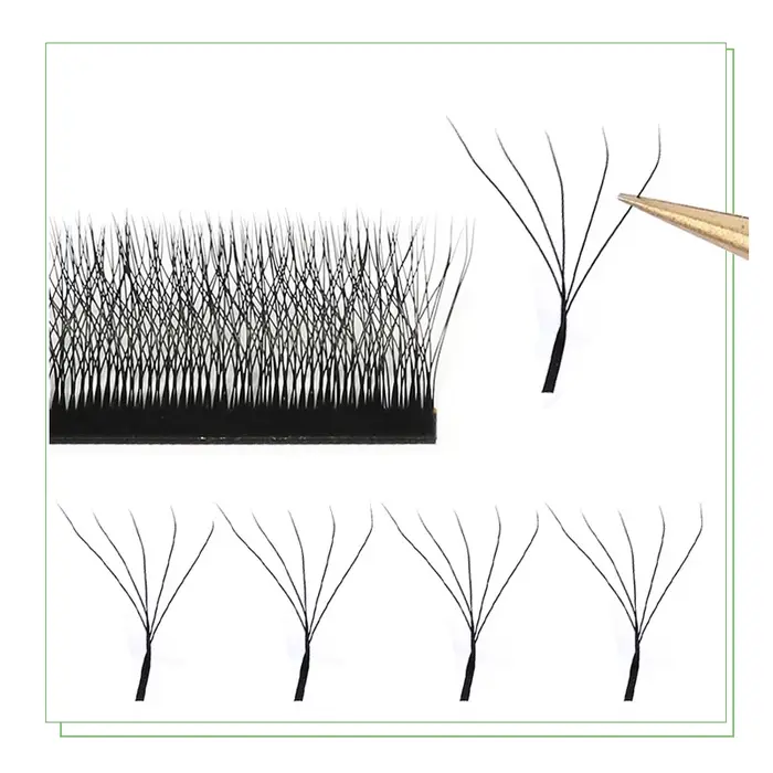 Extensions de cils pré-faits en forme de W MARIA 3D 4D 5D 6D 7D – Éventails
