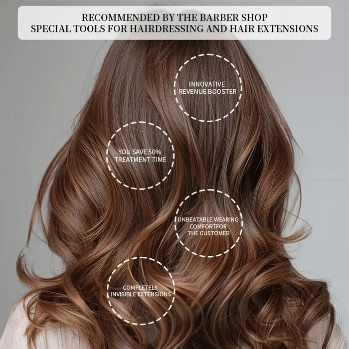 ​ Kit professionnel d'extensions capillaires à lumière UV