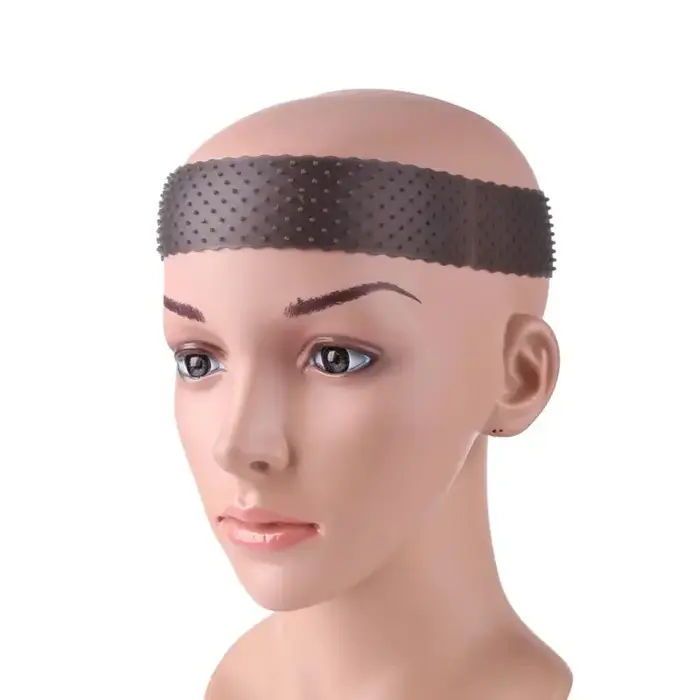 1 pièce par paquet silicone élastique perruque poignée bandeau sport yoga résistant à la sueur antid