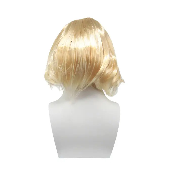 Perruque synthétique courte blonde