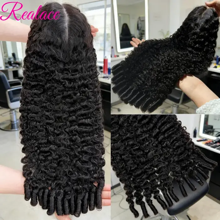 30 40 pouces perruque de cheveux bouclés birmans 13x6 HD dentelle avant perruque de cheveux humains