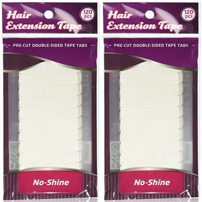 Ruban adhésif Double face imperméable blanc sans brillance pour Extension de cheveux, perruque Lace,