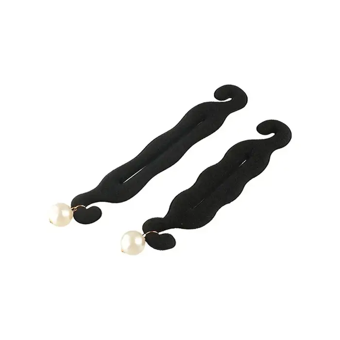 Perle coiffure torsion fabricant cheveux disque beignet facile grand anneau